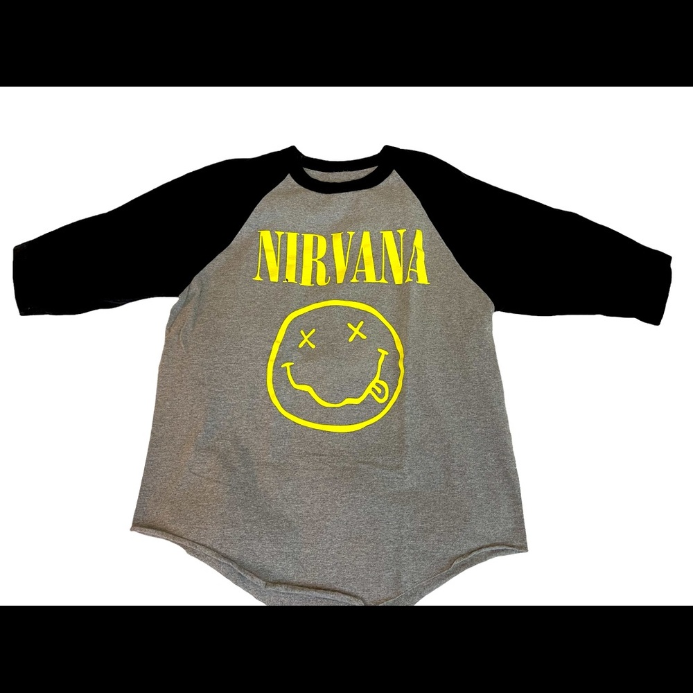 NIRVANA Jersey Style T Shirt Women’s Large New With Flaw